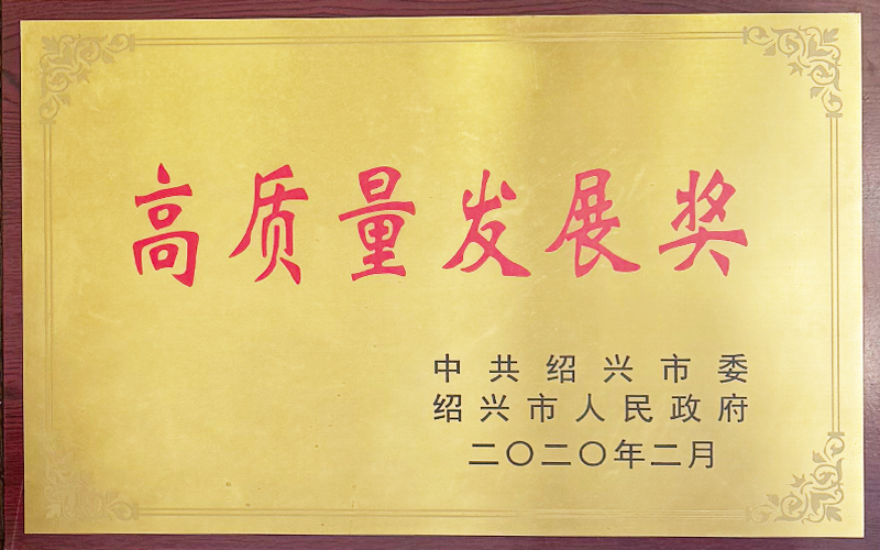 2020年高质量发展奖